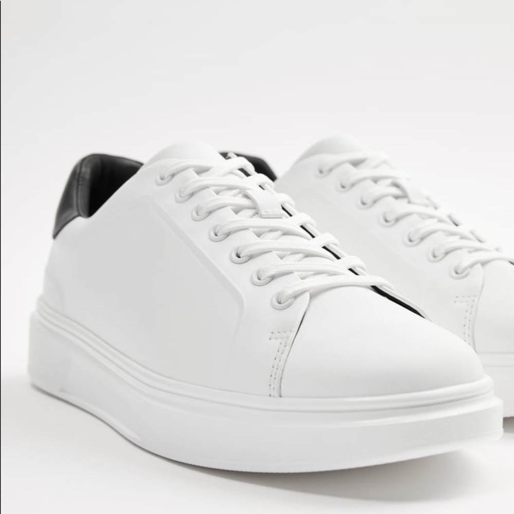 Zara men’s white THICK-SOLED SNEAKERS